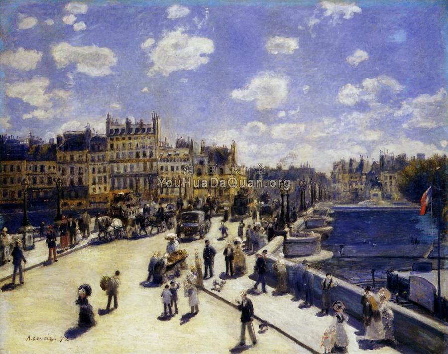 Le Pont-Neuf, Paris - 皮埃尔·奥古斯特·雷诺阿